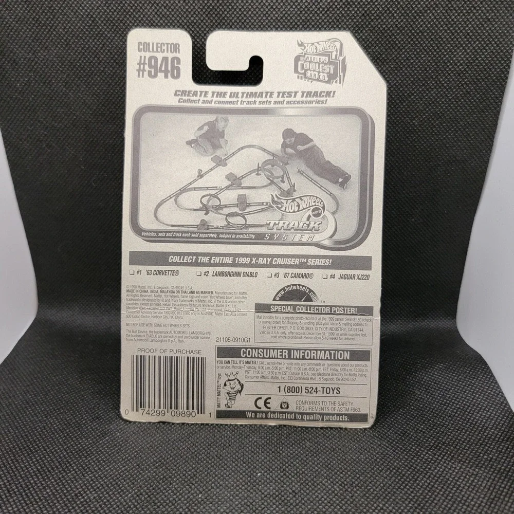 Hot Wheels 1999 X-Ray Cruiser Series Green Lamborghini Diablo #946
